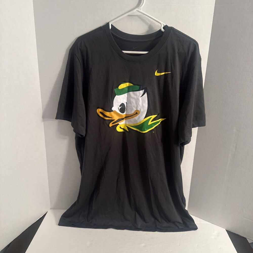 Oregon Ducks Nike Charcoal Gray Dri-Fit "Duck Logo" Legend T-Shirt NWT Men’s XL